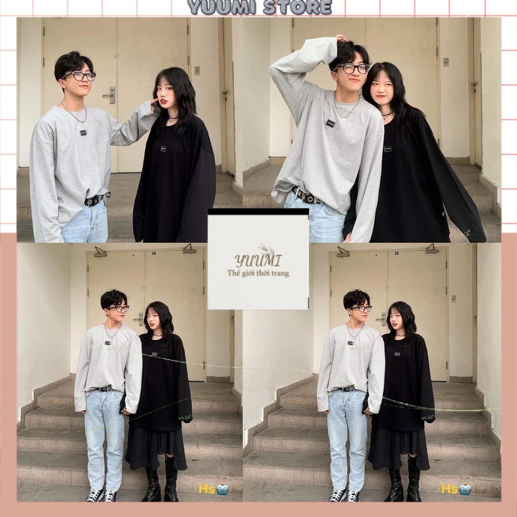 Áo Nỉ SWEATER Club Tay Dài Đen Xám Nam Nữ Mặc Đôi Unisex - Yuumi Store