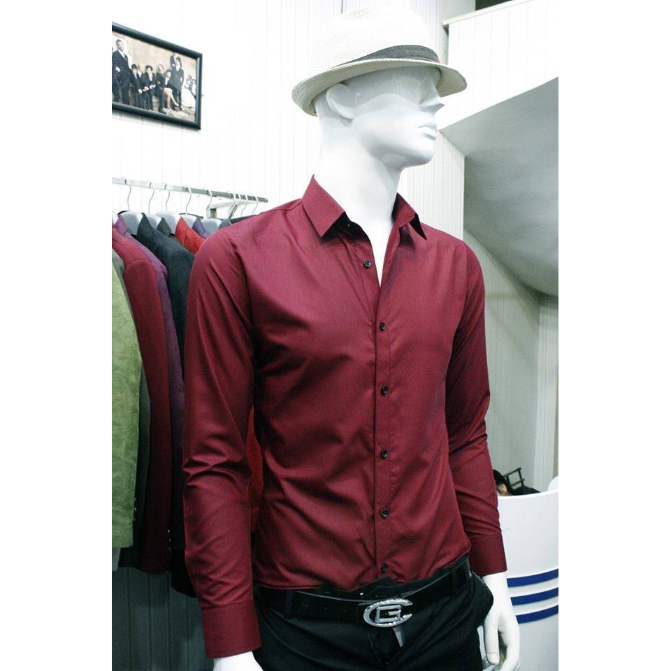 Áo sơ mi MR. Simple đỏ đô