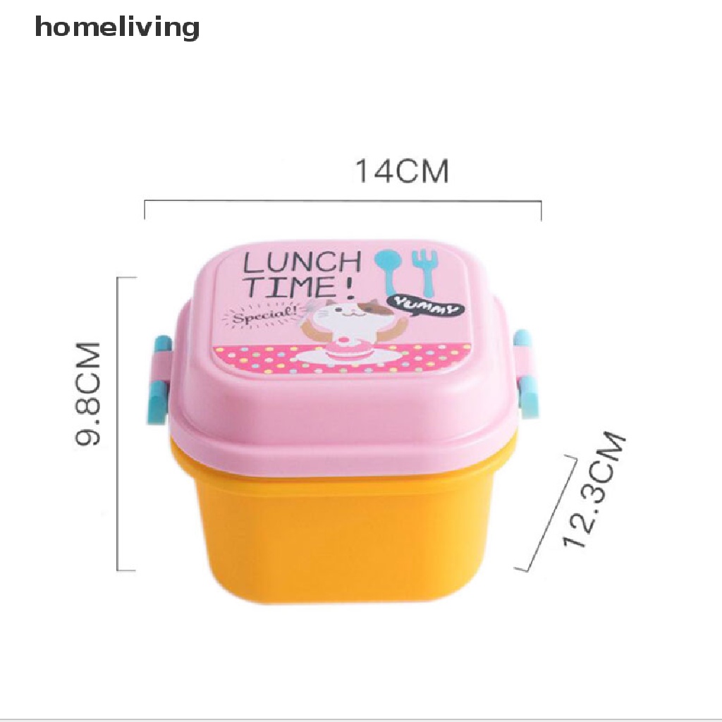 Hộp cơm Bằng Nhựa Họa Tiết Hoạt Hình Có Thể Sử Dụng Trong Lò Vi Sóng