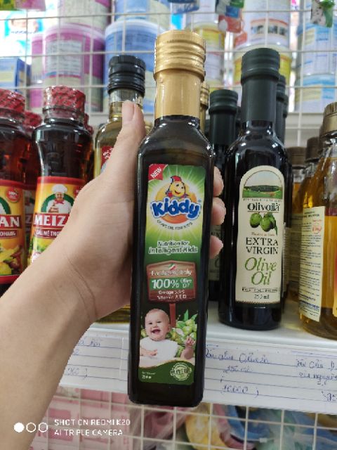 (Date mới 2022) Dầu kiddy cá hồi oliu 250ml cho bé