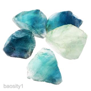Đá Fluorite tự nhiên đục lỗ với đá xanh dương và xanh lá
