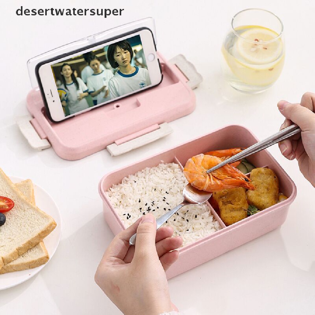 Hộp Đựng Cơm Trưa Chất Liệu Rơm Lúa Mì Dùng Được Trong Lò Vi Sóng