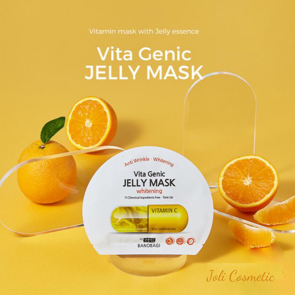 Mặt nạ Banobagi Vita Genic Jelly Mask Vitamin A B C E nâng cơ mặt trẻ hóa làn da hàng chính hãng - Joli Cosmetic