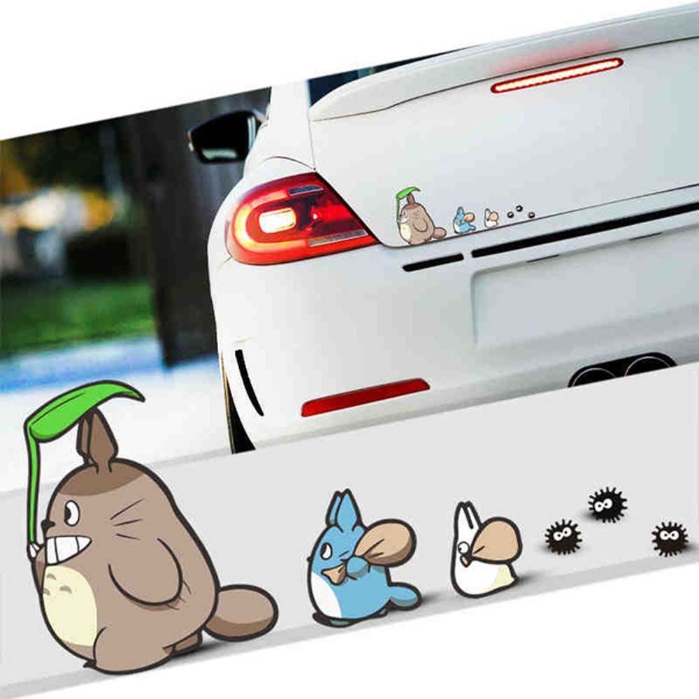 Miếng dán vinyl họa tiết Tonari No Totoro chống nước đáng yêu dành cho xe hơi
