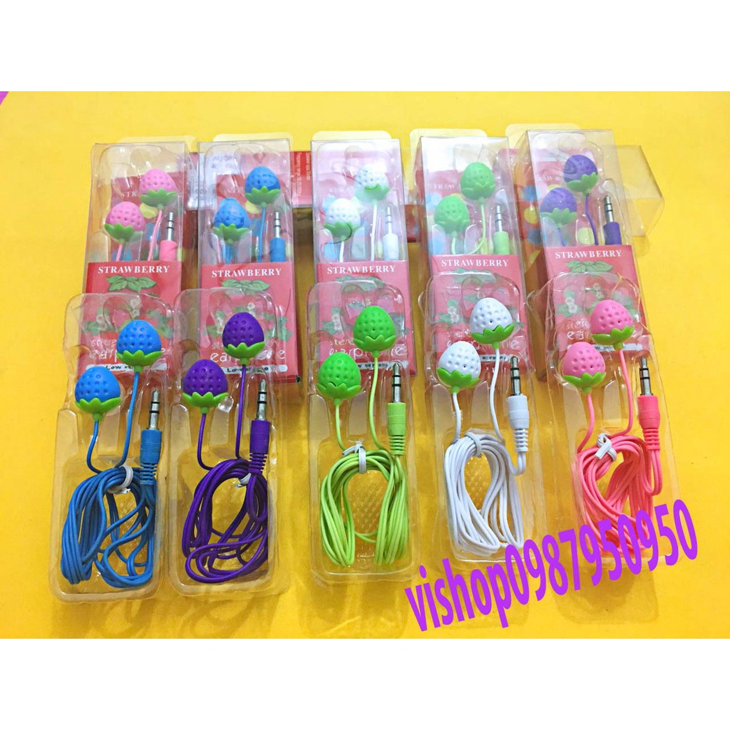 Tai nghe hình thú nhét tai giắc 3.5mm âm bass cho Samsung Android