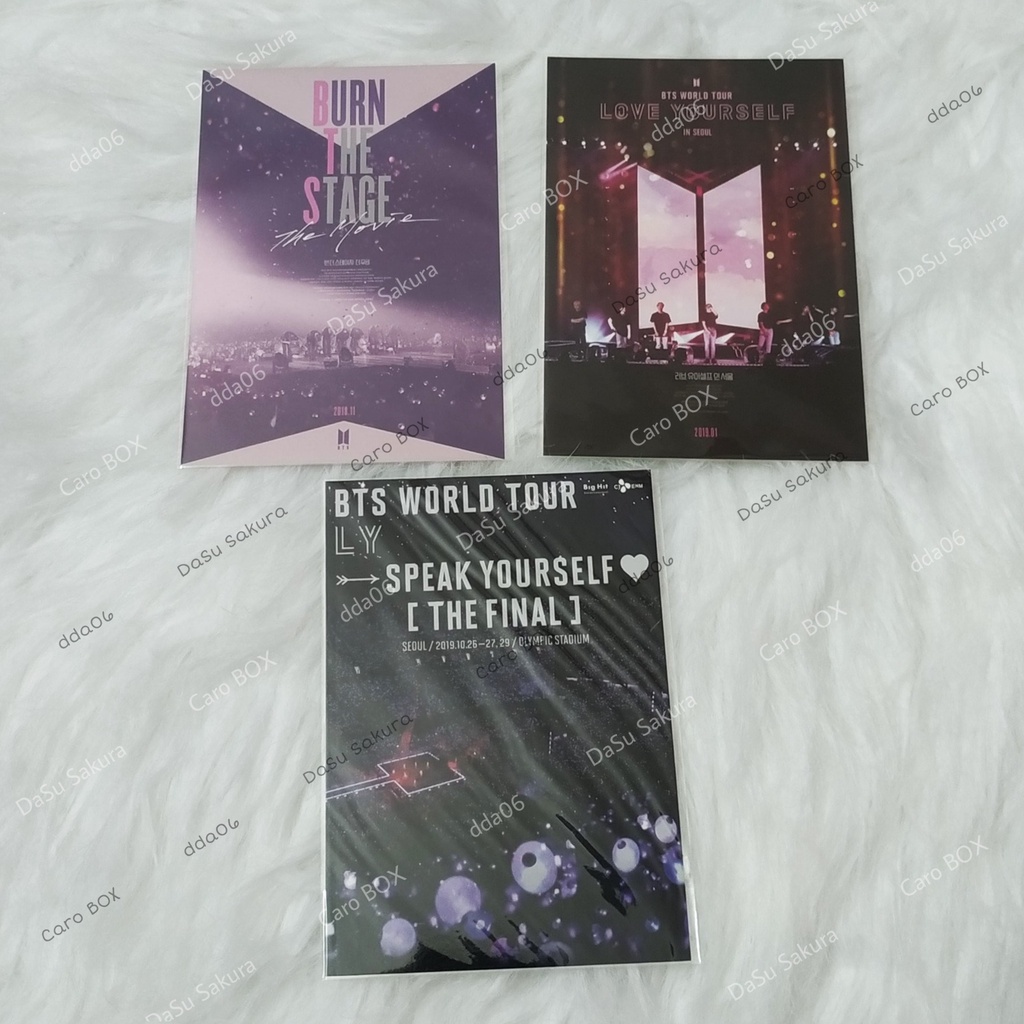 BTS Postcard Hybe, Burn the stage, Calendar, Memories