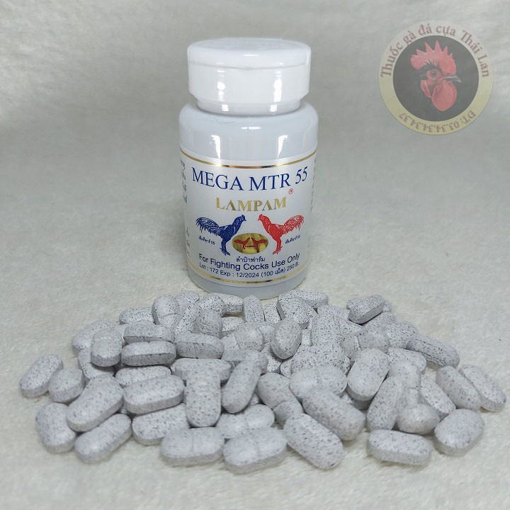 MEGA MTR 55 - thuốc nuôi gà cao cấp lampam - 1 hủ / 100 viên