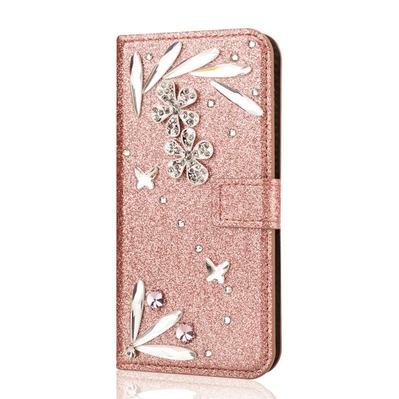 Bao da điện thoại đính đá lấp lánh cho Samsung Galaxy J3 J5 J7 2016 | BigBuy360 - bigbuy360.vn