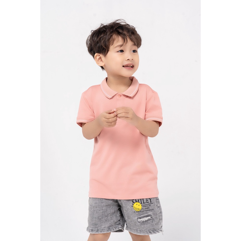 Áo polo trẻ em coolmax YODY thông thoáng và mềm mịn - KID3096