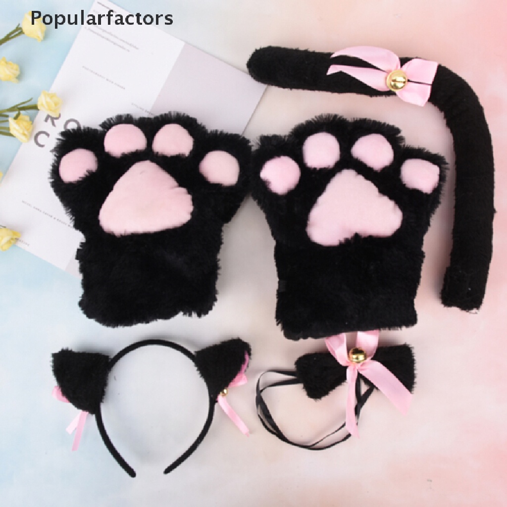 Set 5 Găng Tay Tai Mèo Dễ Thương Xinh Xắn