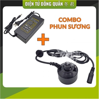 Combo phun sương 24vdc và nguồn 24v 3a 20mm 450ml/h