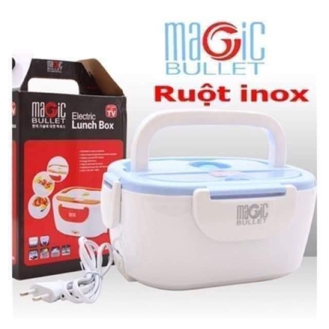Cặp lồng út cơm cắm điện Magic bullet ruột inox