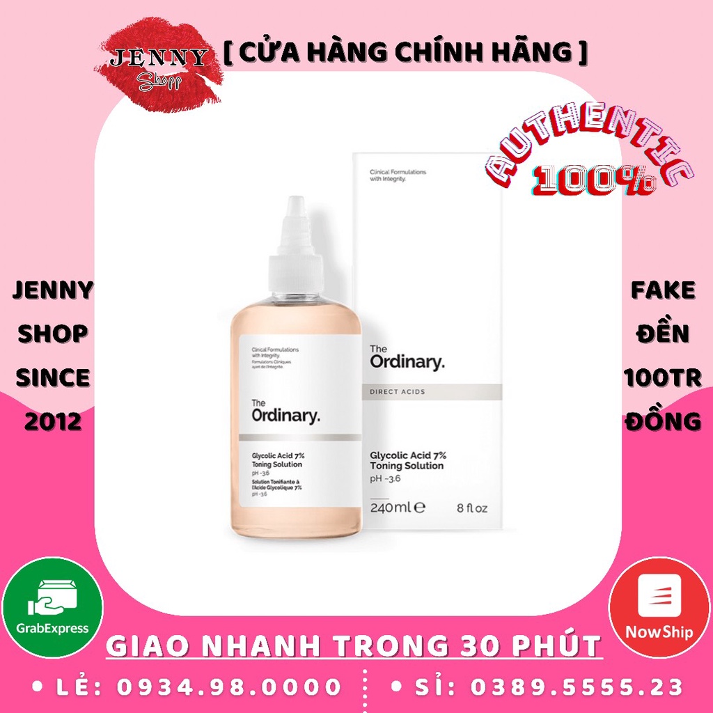 Nước Hoa Hồng The Ordinary Glycolic Acid 7% Toning Solution