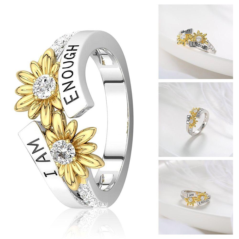 Nhẫn Đeo Khớp Ngón Tay Thời Trang Chữ Tiếng Anh I AM E-NOUGH
