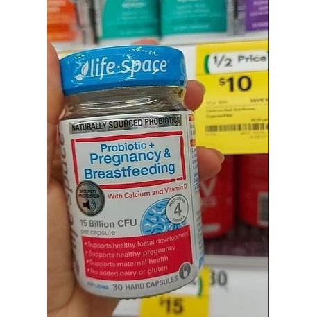 [Hàng Chuẩn Úc] Men vi sinh ngừa táo bón cho bà bầu Life Space Probiotic for Pregnancy &amp; Breastfeeding