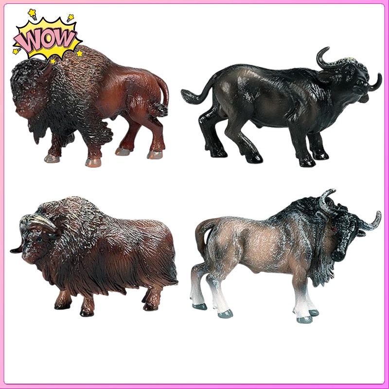 Set 4 mô hình bò sữa đồ chơi vui nhộn cho bé