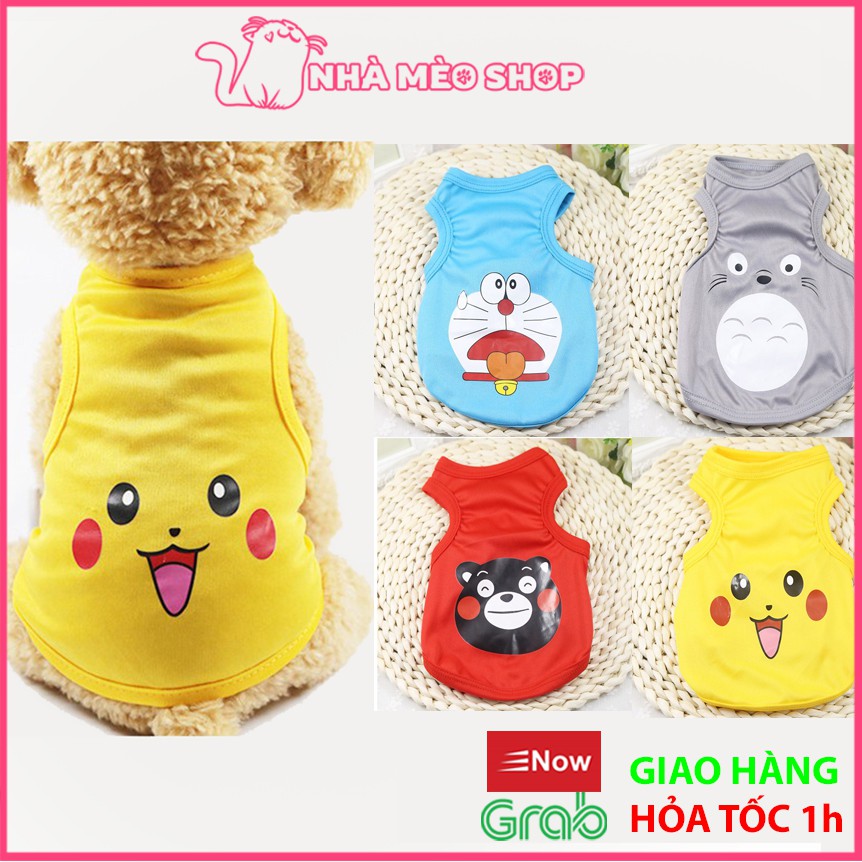 Áo chó mèo ba lỗ Cute