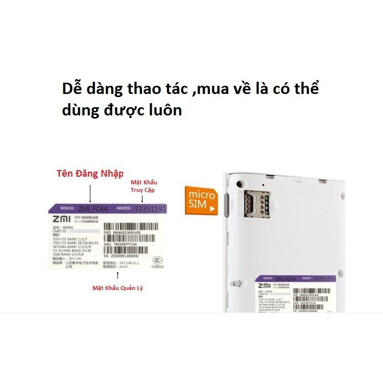 Cục Phát Wifi 4G ZMI MF855 MF885 Bộ Phát Wifi 3G/4G MF855 - MF885 Kiêm Sạc Dự Phòng | BigBuy360 - bigbuy360.vn