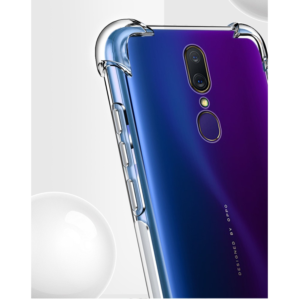 Ốp lưng Oppo F11 / F9 / F11 Pro / Oppo A16K dẻo trong suốt lồi 4 góc chống sốc thế hệ mới bảo vệ camera chống ố vàng