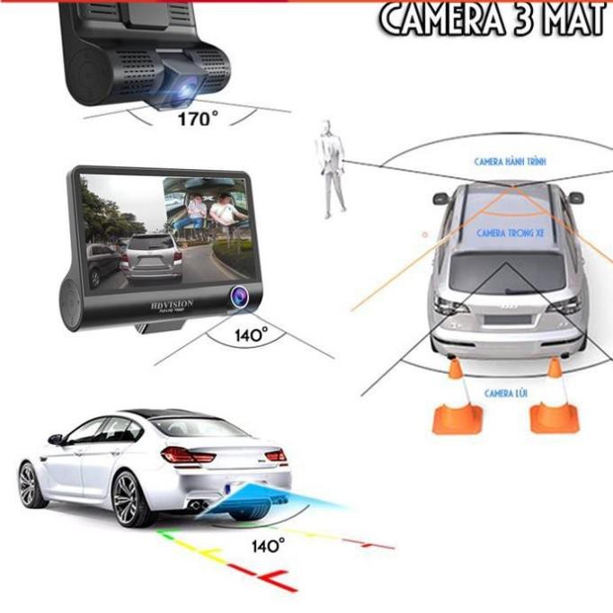 Camera hành trình 3 mắt Full HD kèm camera lùi Ver 2 . | BigBuy360 - bigbuy360.vn