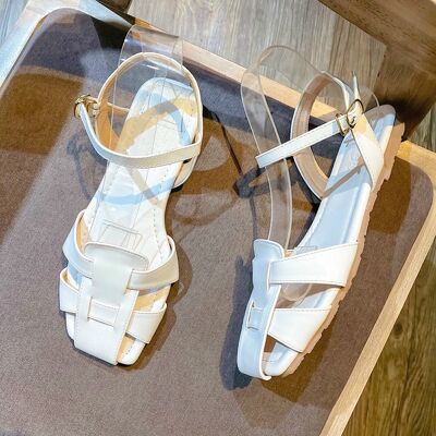 SHU STORE - GIÀY SANDAL NỮ THỜI TRANG QUAI RỌ ĐẾ BỆT