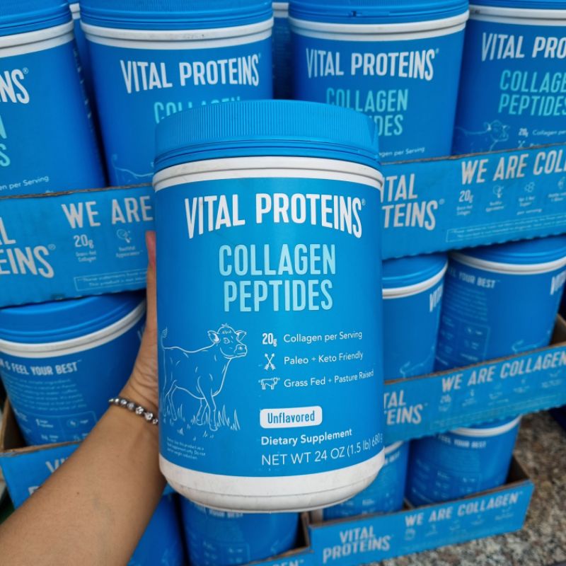 Bột Collagen thủy phân Vital ptotein 650g của Mỹ