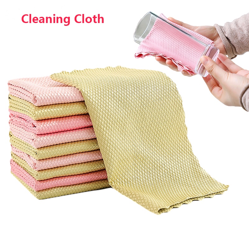 Không có dấu vết Khăn lau kính Khăn thấm bát đĩa Vải dùng cho bộ đồ ăn Khăn lau nhà bếp Khăn lau cho nhà bếp Dụng cụ vệ sinh gia đình