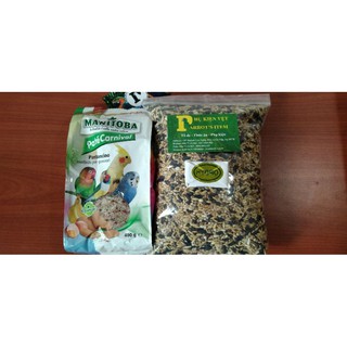 COMBO HẠT TRỘN +CÁM TRỨNG+KHOÁNG TONIC CHO CHIM YẾN PHỤNG, LB,COCKATEIL