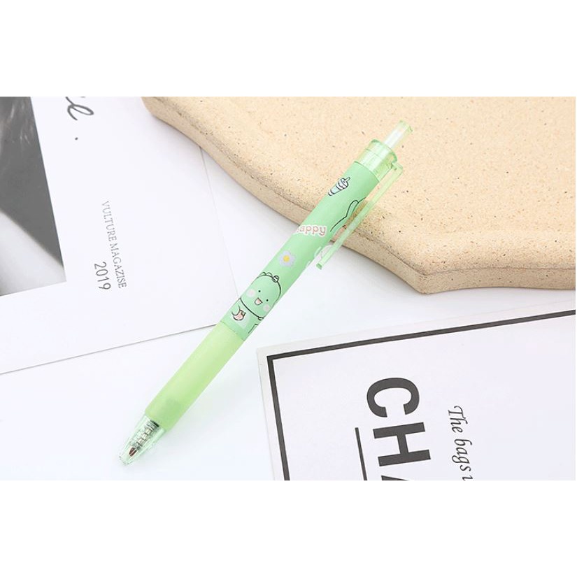 Bút Gel Bấm Khủng Long Mực Đen 0,5mm Ngộ Nghĩnh H151