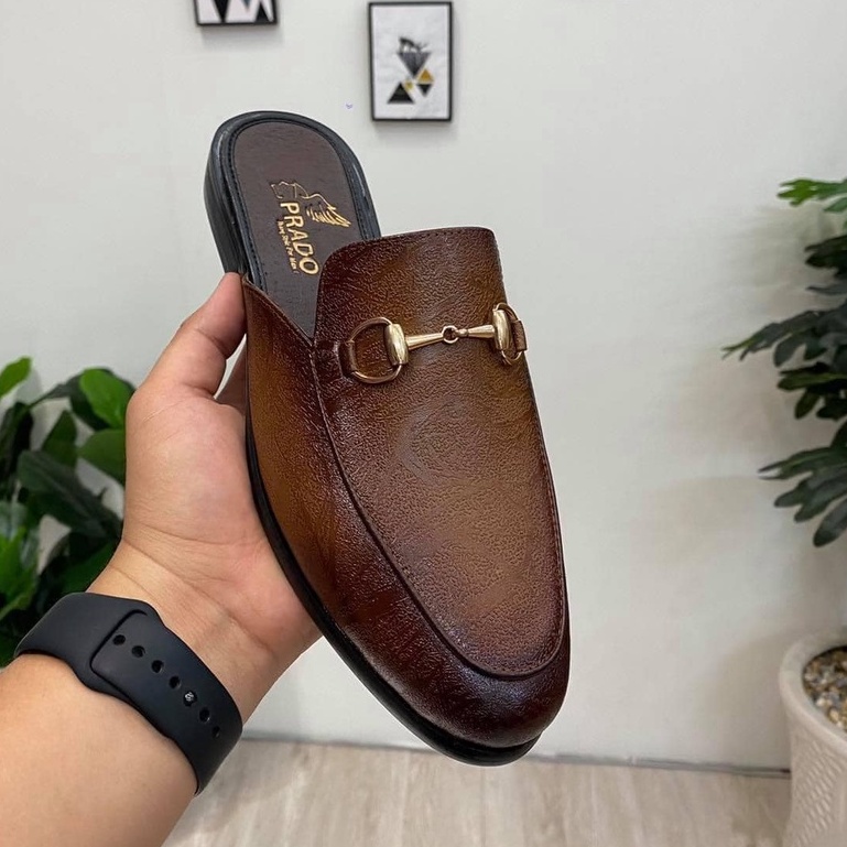 Giày sục nam cao cấp ERMAND da bò thật bảo hành 1 năm kiểu dáng sang trọng - Mã T24