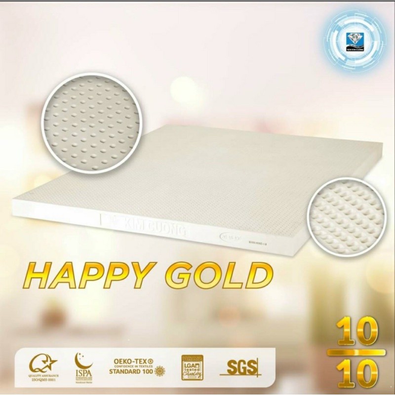 NỆM CAO SU THIÊN NHIÊN KIM CƯƠNG HAPPY GOD 2mx1m2x5cm