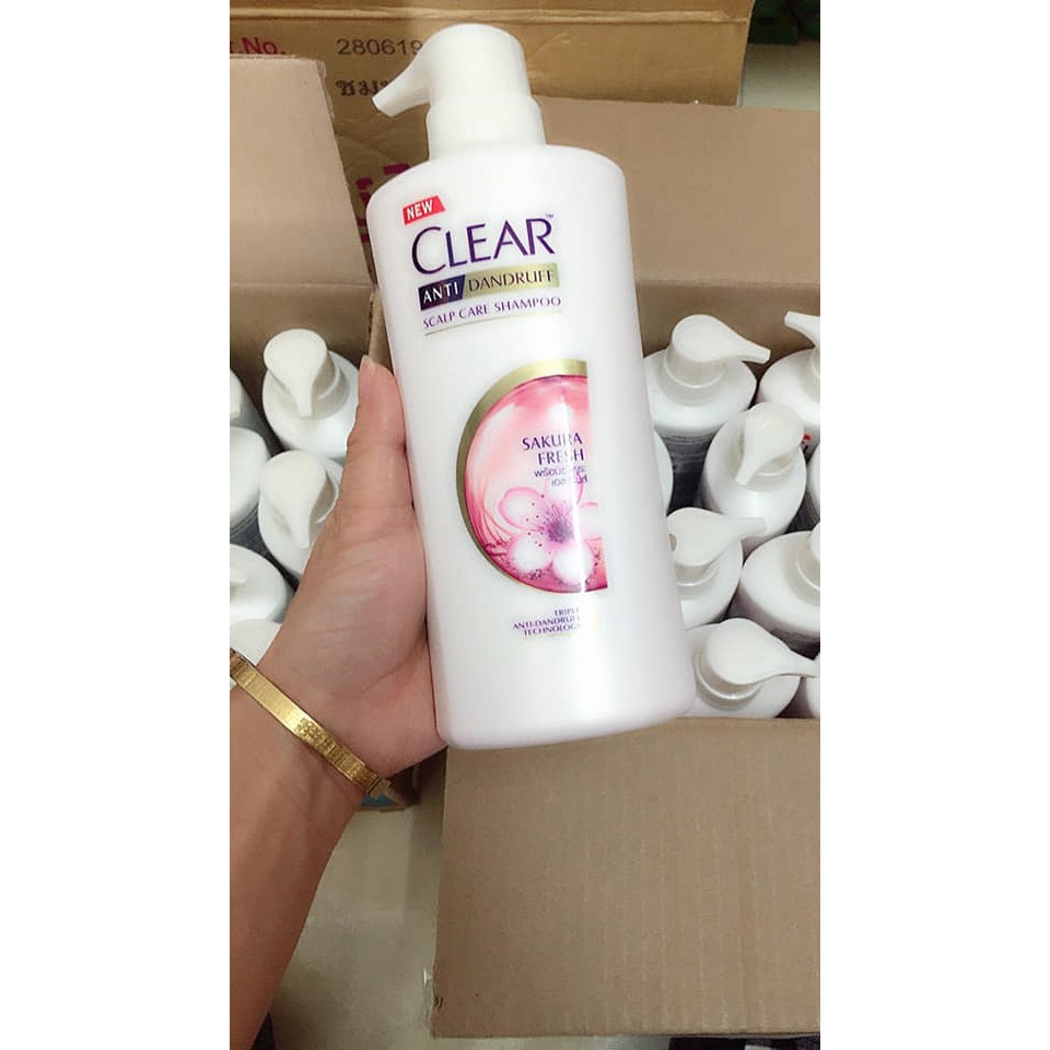 Dầu Gội Clear Thái Lan 480ml hương hoa anh đào