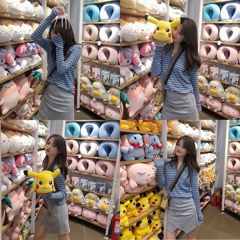 Áo len tay dài họa tiết sọc ngang thời trang dành cho nữ