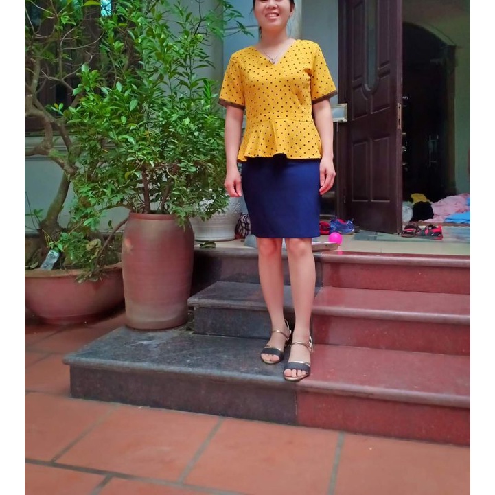 sơ mi chấm bi