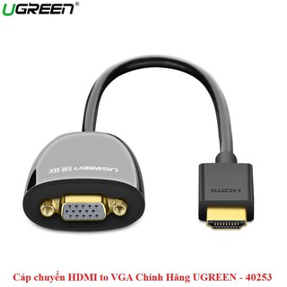 Cáp Chuyển UGREEN 40253  HDMI To Vga - Hàng Chính Hãng