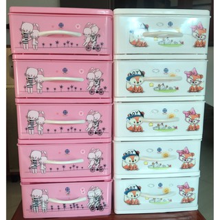 Tủ mini 3-4-5-6 tầng màu Trắng