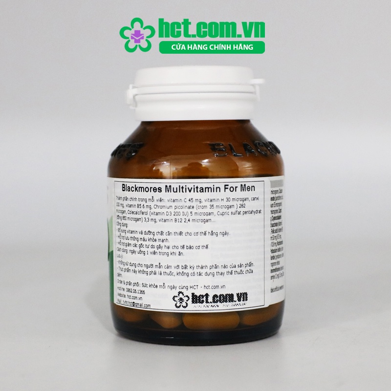Vitamin Tổng Hợp Cho Nam Blackmores Multivitamin For Men Lọ 50 Viên