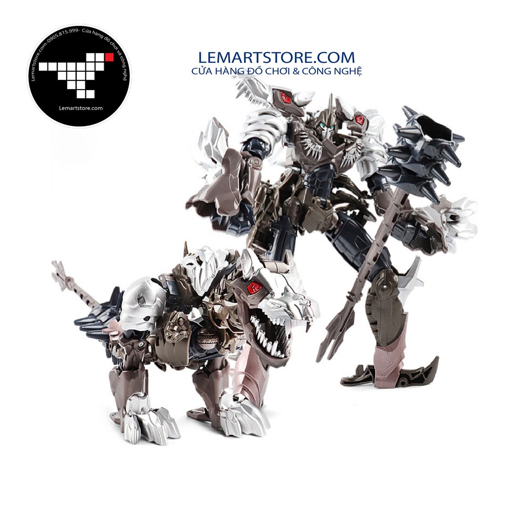 NHÂN VẬT GRIMLOCK (TRANSFORMER)-LẮP GHÉP 2 TRONG 1 -Khủng long biến thành Robot