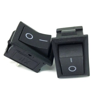 Công tắc bập bênh KCD-101-6A-250AC Đen