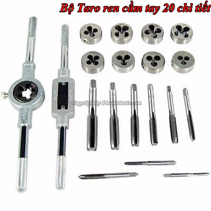 Bộ Taro tạo ren 20 chi tiết M3-M12-Bộ Taro ren 20 chi tiết cao cấp