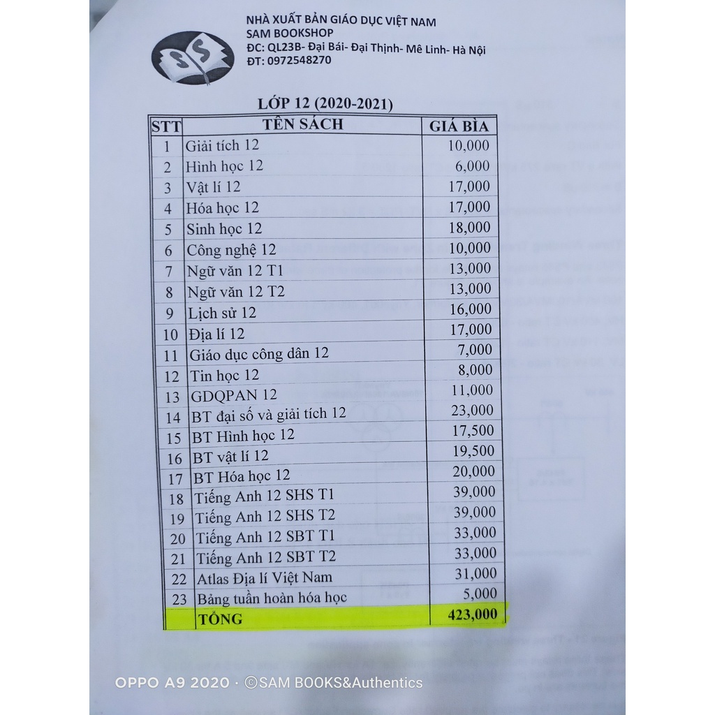 SGK 12 (trọn bộ 23q)