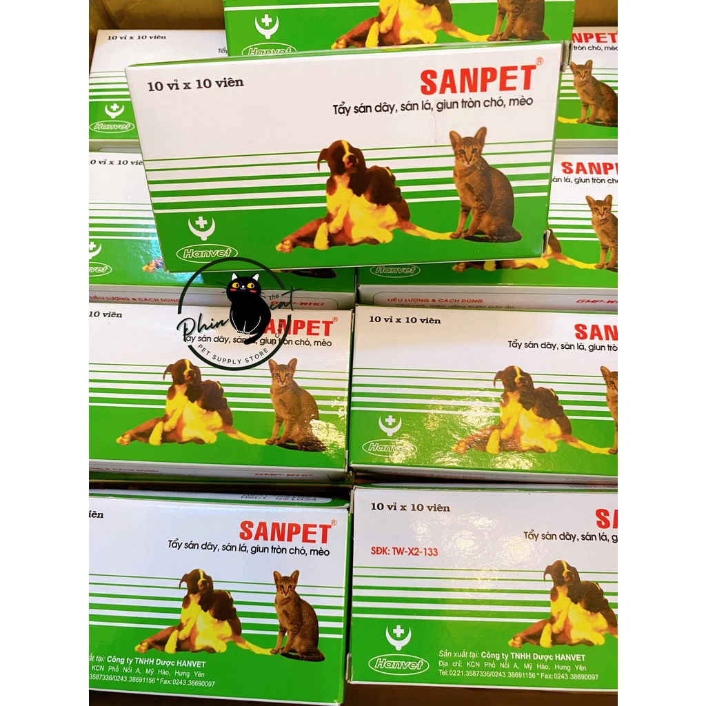 [CHÍNH HÃNG] HAN.VET sổ giun cho chó mèo (5kg/viên) | phinthecat