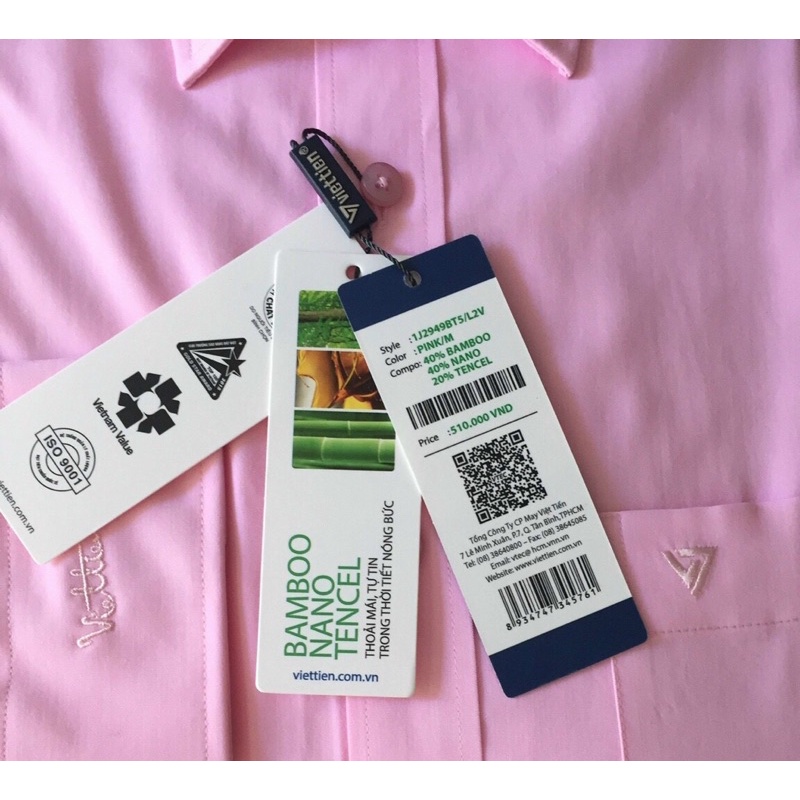 Áo sơ mi Việt tiến sale 55%gia 510k con 230k