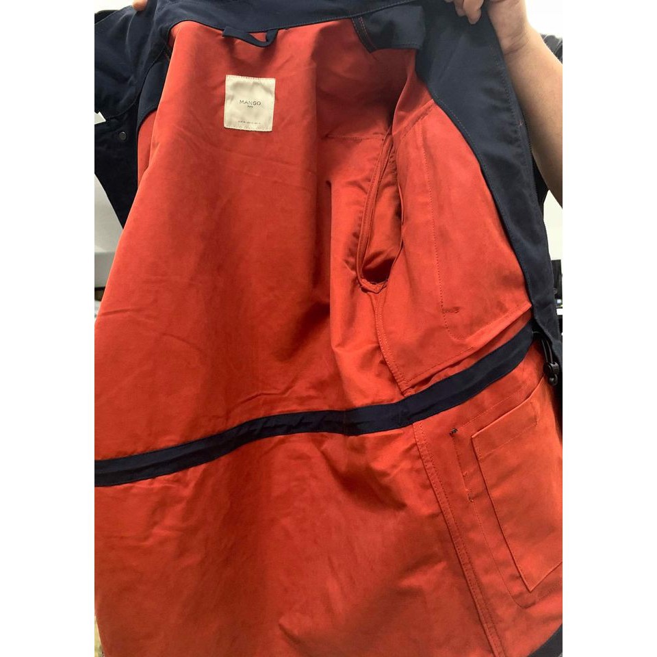 áo hoodie Áo Mango Man Water Repellant Parka Jacket Đẹp Chính Hãng - GU Shop