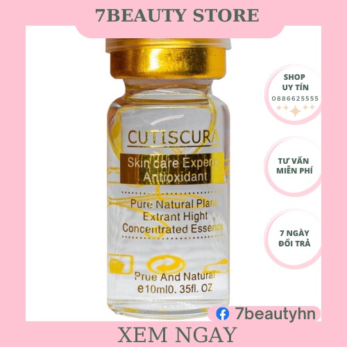 [Combo 10 lọ] Tế Bào Gốc Cutiscura Nám, Trắng Da, Mụn, Trẻ Hoá, Sẹo Rỗ