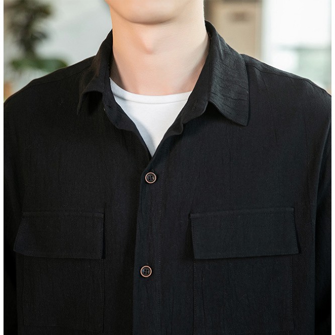 Áo sơ mi nam cộc tay có cổ, áo đũi nam cao cấp, thời trang OMAN SM33 | BigBuy360 - bigbuy360.vn