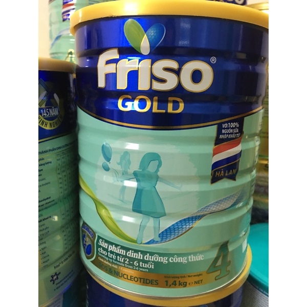 Sữa bột friso gold 4 lon 1,4kg( mẫu mới)