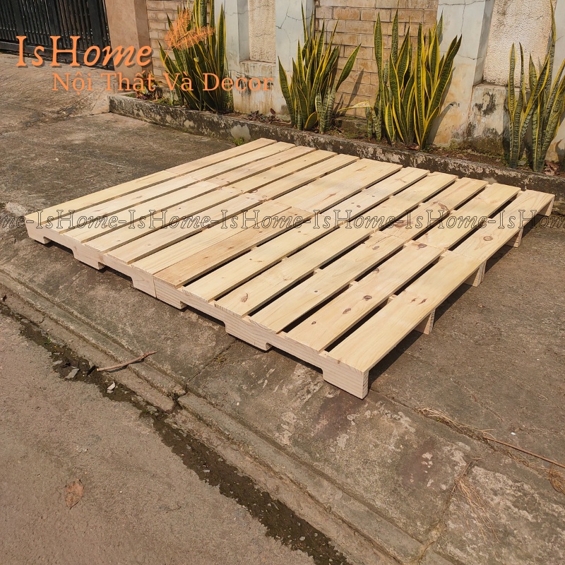 Giường Pallet Gỗ Thông Gấp Gọn Gỗ Mới Nhập Khẩu 100% Đủ Kích Thước Cao 10cm