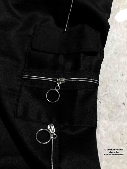 Quần kaki túi hộp 2 khoá phối dọc thân (C/KT ) | BigBuy360 - bigbuy360.vn