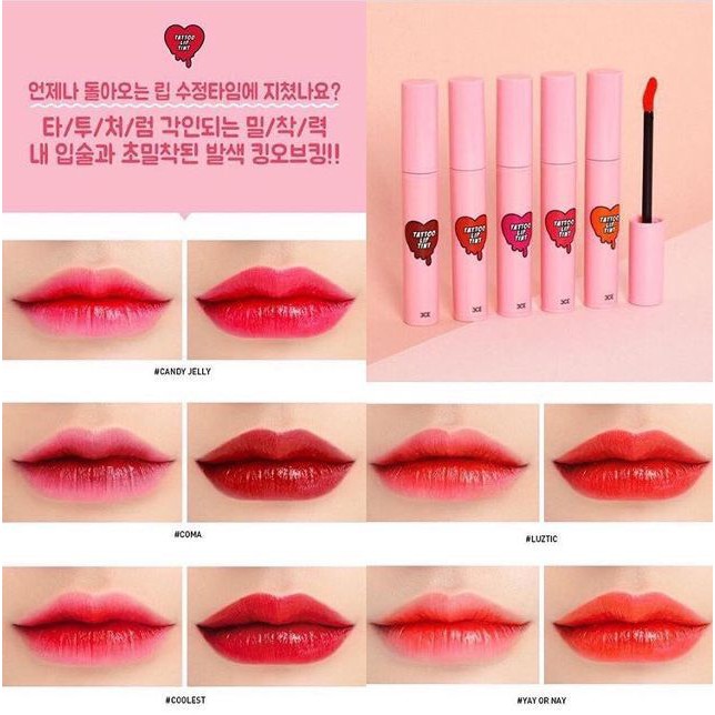 Son xăm 3CE Tattoo Lip Tint